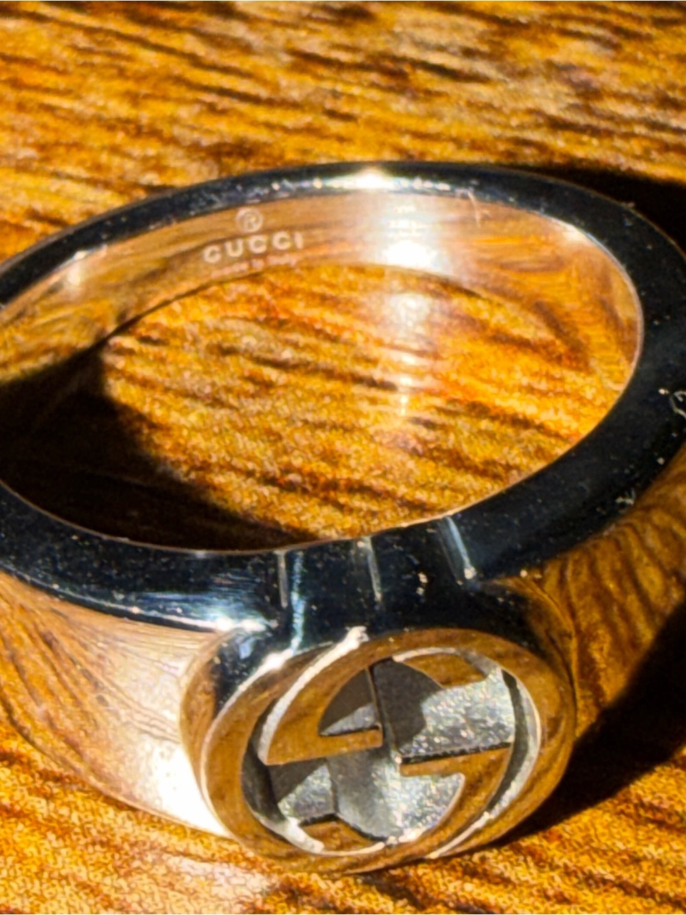GUCCI GG Sterling Silver Ring - Picture 5 of 8